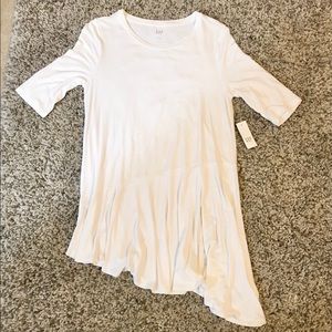 Gap 3/4 sleeve Tunic with uneven hem